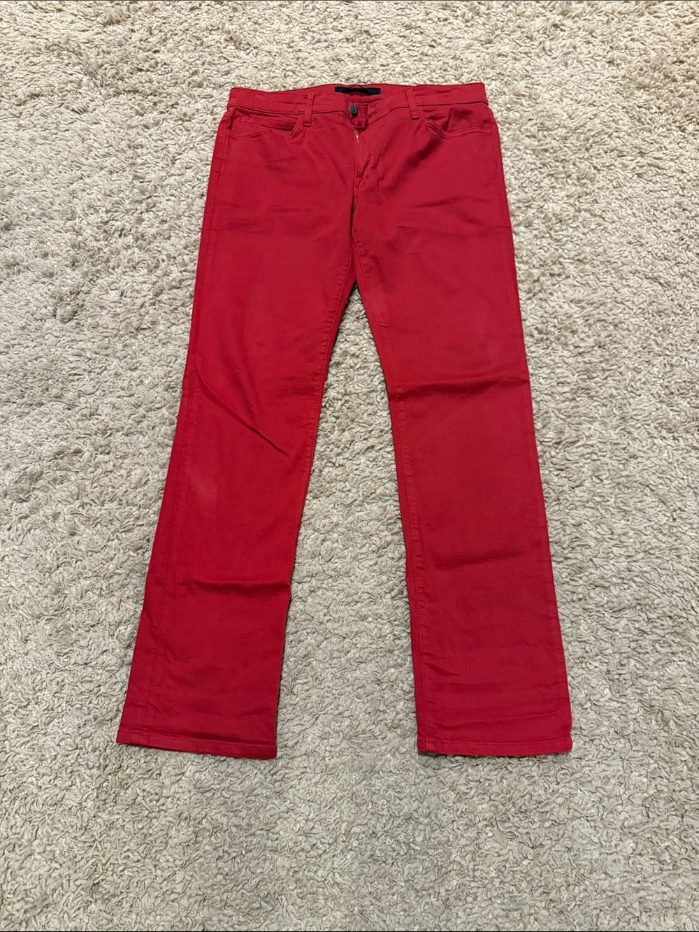 Joe's Jeans Men's Denim Game day Pants Bright Red 36 Waist